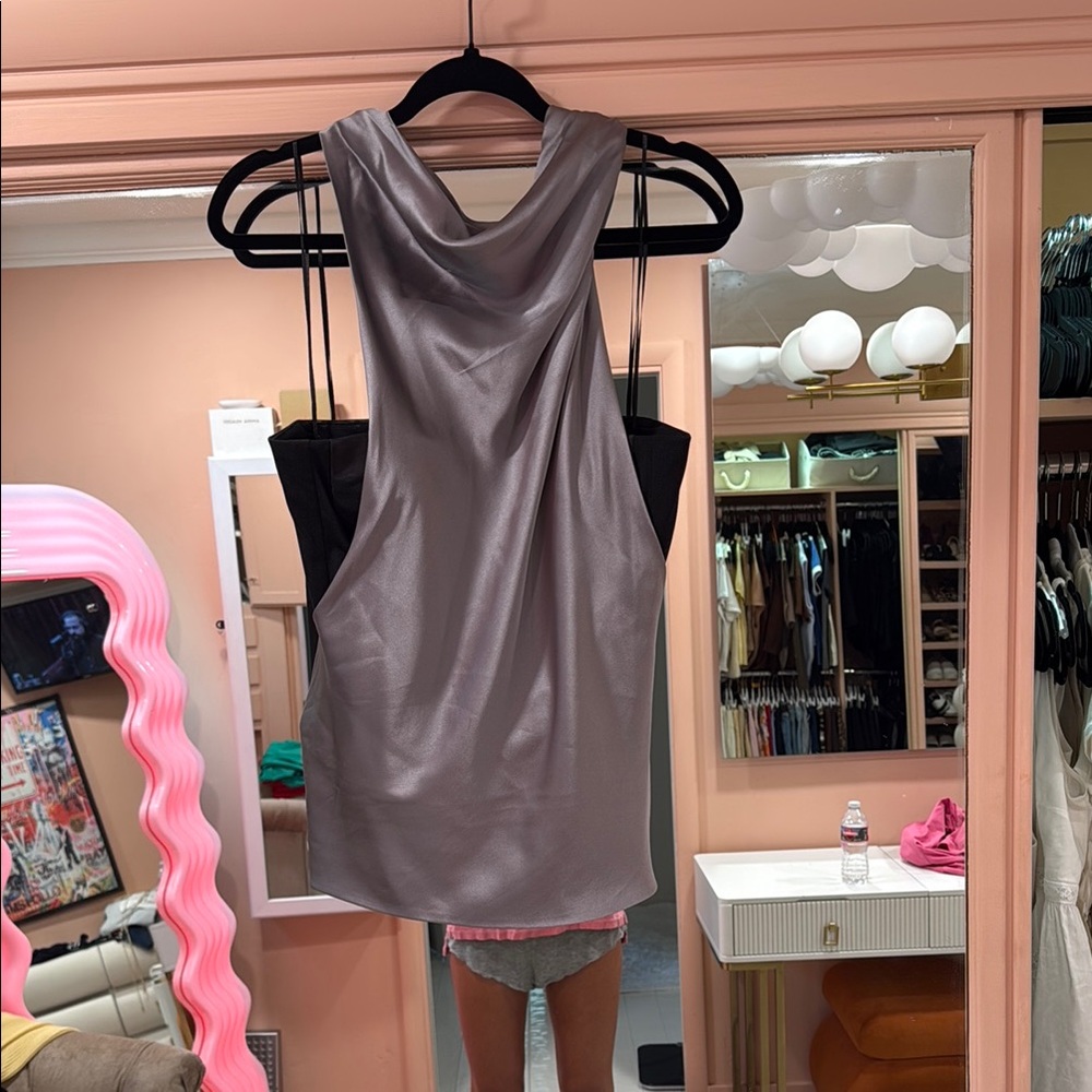 RtA Satin Gray Top